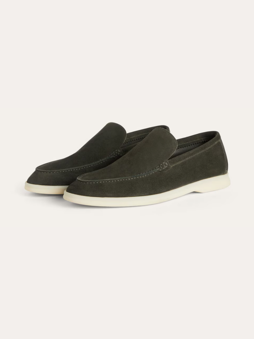 Variant image for Dunkelgrüne Wildleder Slipper Herren - Stil, Komfort & Qualität-1